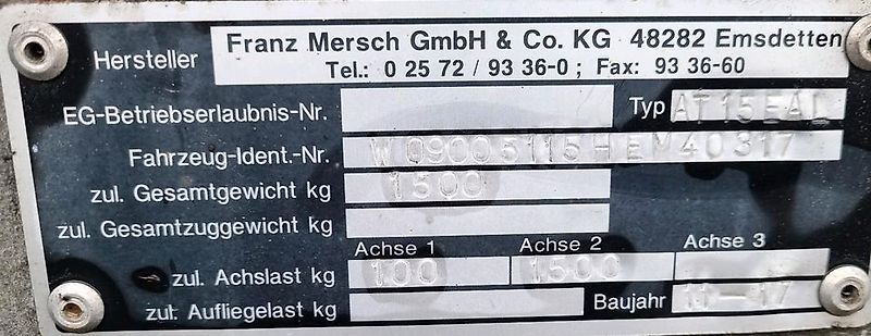 Mersch LED Absperrtafel 2017 Nissen Anlage Verkehrsleitanhänger Verkehrssicherungsanhänger Sperrwand Verkehrsleittafel Verkehrsleitanhänger